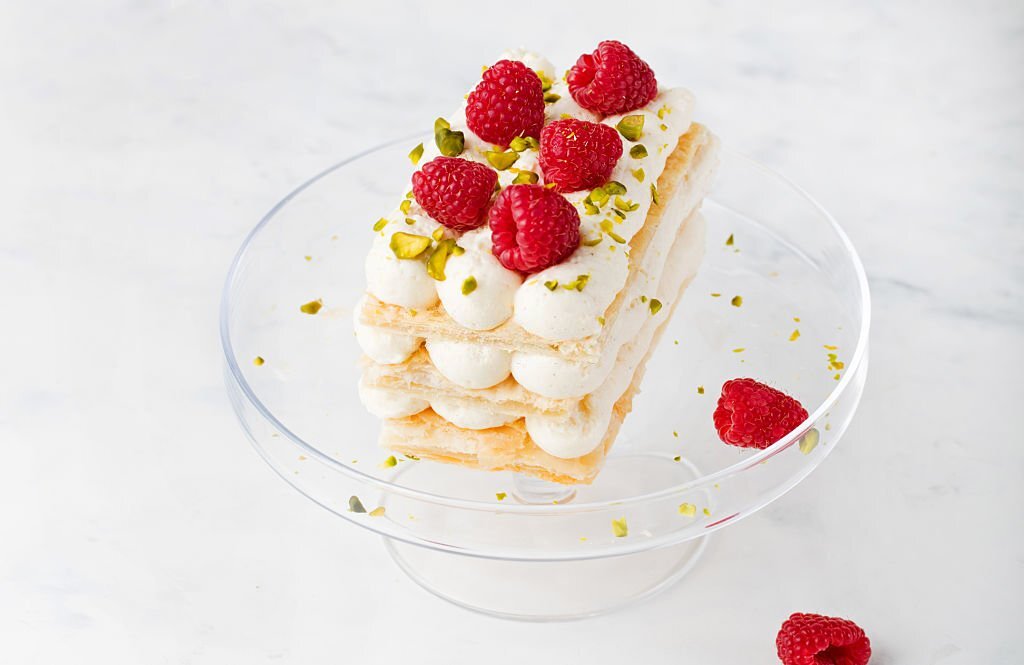Millefeuille Dessert with Strawberries