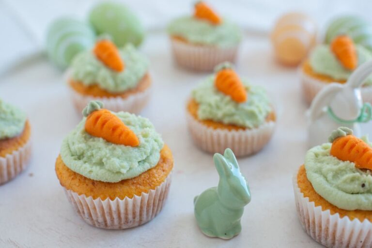 Carrot Cake Cupcakes with Cream Cheese Frosting